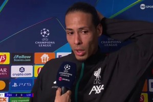 开云-范戴克：对输球不满；巴黎周末休息？利物浦只能专注于自身